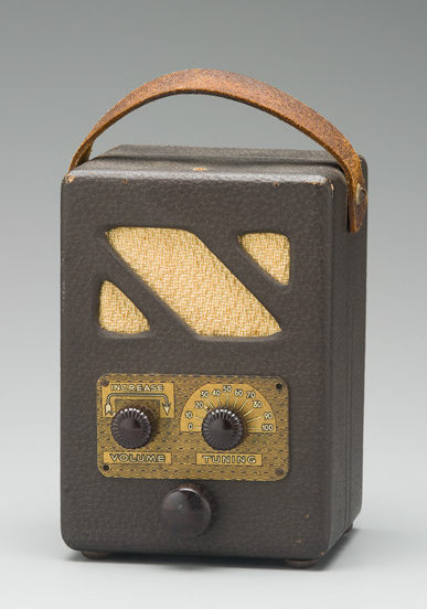 Photograph of The 'Handie Talkie' portable radio 